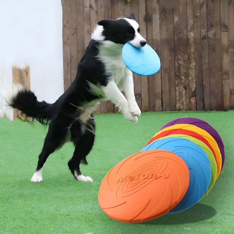 Flying Disc Dog Training Toy - Jouets en silicone en forme de