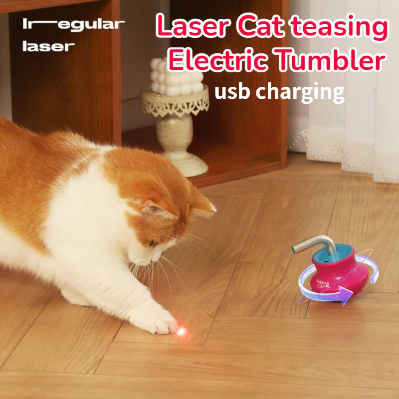 Laser Pointer Cat Toy Automatic - Jouet Laser automatique intelligent pour chat,