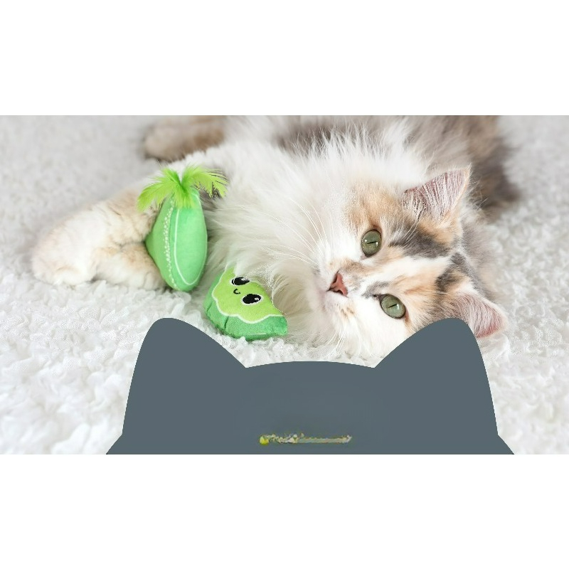 Catnip Interactive Plush Mouse - Jouet interactif en peluche pour chat,