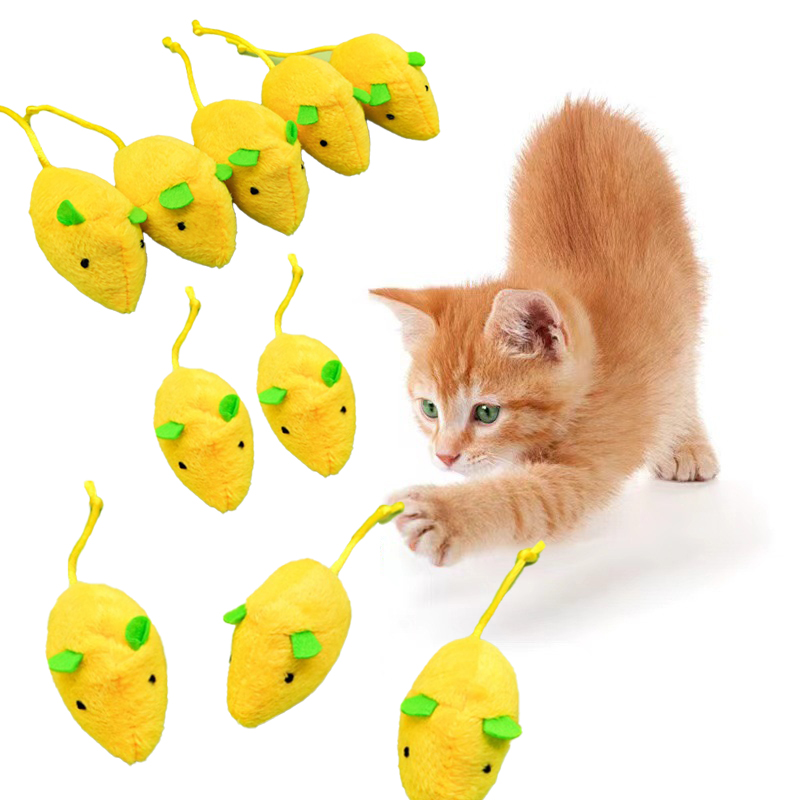Catnip Interactive Plush Mouse - Jouets interactifs pour chat, souris en