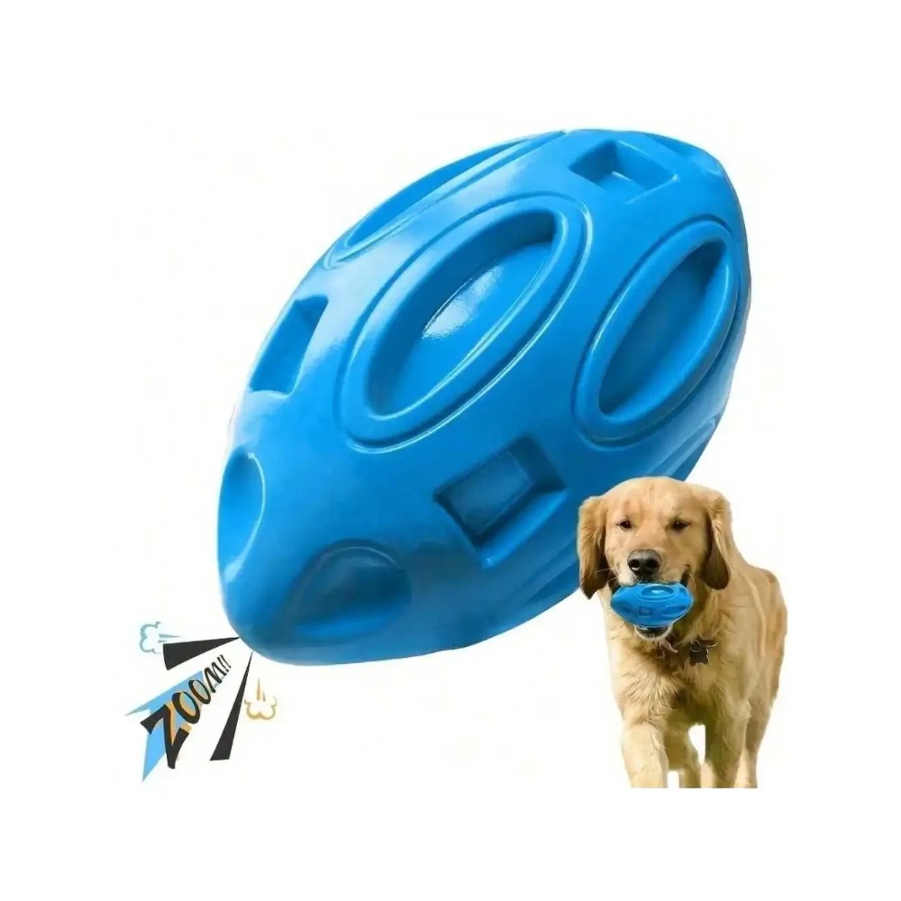 Interactive Squeaky Plush Dog Toy - 1 pièce - Ballon de rugby