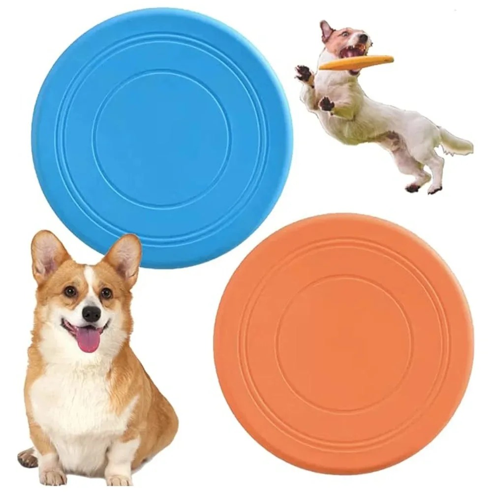 Flying Disc Dog Training Toy - Soucoupe volante en Silicone, jouet amusant