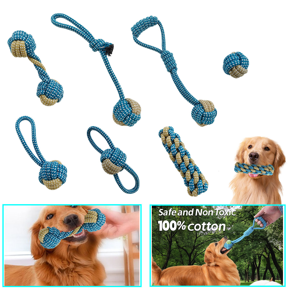 Nouveau 7 pièces chien chiot D - Teeth Cleaning Dog Chew Bone avis et prix