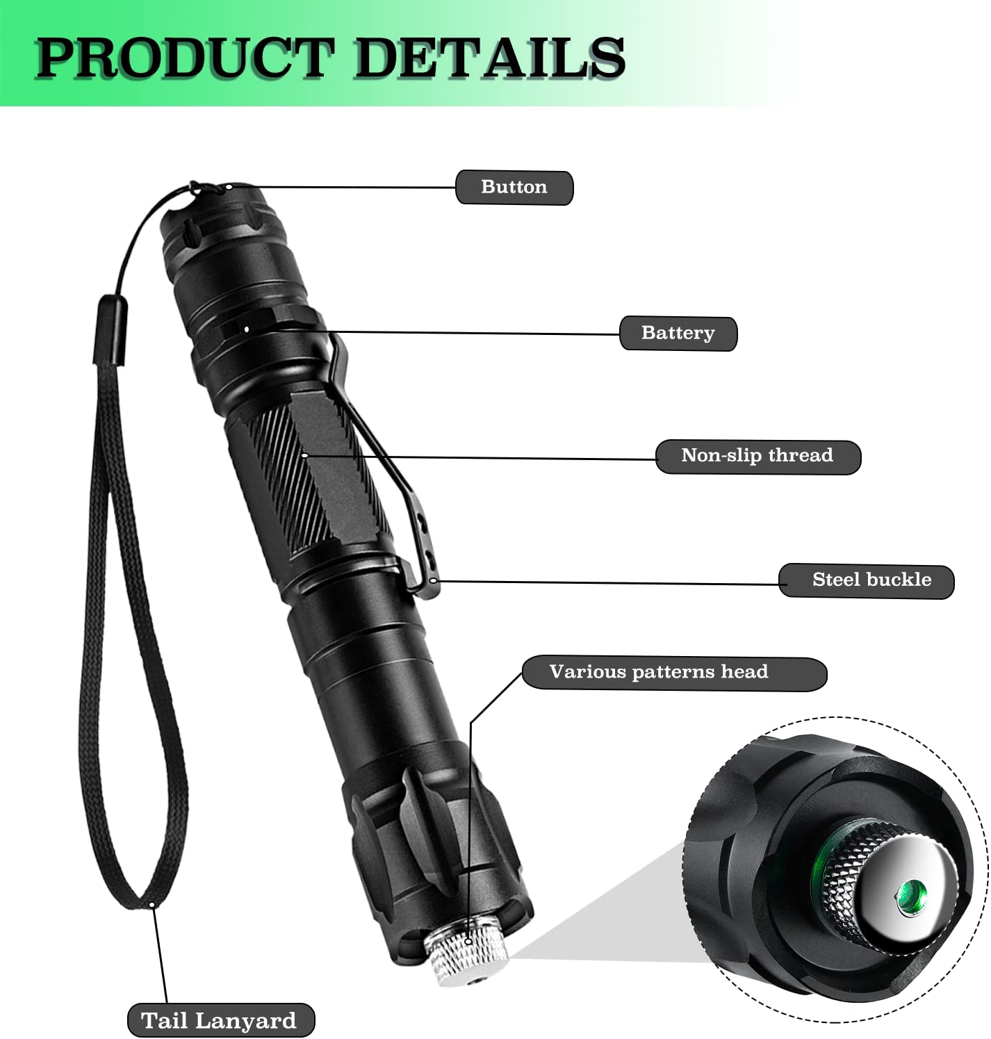 Pointeur laser vert (sans pile - Laser Pointer Cat Toy Automatic avis et prix