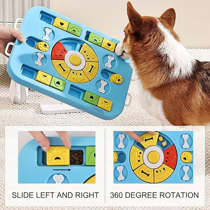 Jouet interactif puzzle pour c - Interactive Squeaky Plush Dog Toy avis et prix