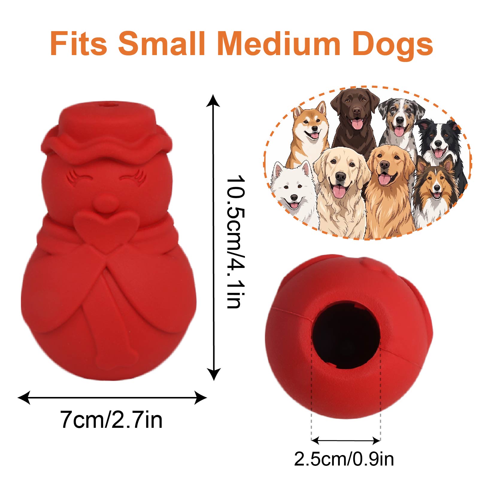 Jouet puzzle pour chien en for - Rubber Treat Dispensing Dog Toy avis et prix