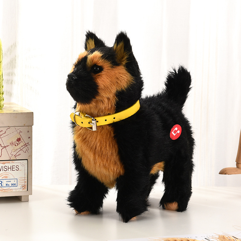 Jouets électroniques en peluch - Interactive Squeaky Plush Dog Toy avis et prix